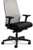 A Picture of product HON-I2M2BFLC10TK HON® Ignition® 2.0 4-Way Stretch Mid-Back Mesh Task Chair Adjustable Lumbar Support, Black Seat, Fog Back, Base