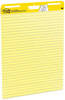 A Picture of product MMM-561 Post-it® Easel Pads Super Sticky Self-Stick Vertical-Orientation Presentation Format (1.5" Rule), 25 x 30, Yellow, Sheets, 2/Carton