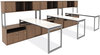 A Picture of product ALE-LS593020WA Alera® Open Office Desk Series Low Storage Cabinet Credenza 29.5 x 19.13 22.78, Walnut