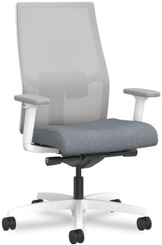 HON® Ignition® 2.0 4-Way Stretch Mid-Back Mesh Task Chair Navy Blue Lumbar Support, Basalt/Fog/White, Ships in 7-10 Business Days