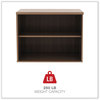 A Picture of product ALE-LS593020WA Alera® Open Office Desk Series Low Storage Cabinet Credenza 29.5 x 19.13 22.78, Walnut