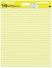 A Picture of product MMM-561 Post-it® Easel Pads Super Sticky Self-Stick Vertical-Orientation Presentation Format (1.5" Rule), 25 x 30, Yellow, Sheets, 2/Carton