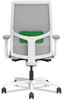 A Picture of product HON-I2MM2AFA25KX HON® Ignition® 2.0 4-Way Stretch Mid-Back Mesh Task Chair Green Adjustable Lumbar Support, Basalt/Fog/White,Ships in 7-10 Bus Days