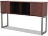 A Picture of product ALE-LSHH60MC Alera® Open Office Desk Series Hutch 59w x 15d 36.38h, Medium Cherry