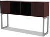 A Picture of product ALE-LSHH60MY Alera® Open Office Desk Series Hutch 59w x 15d 36.38h, Mahogany