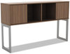 A Picture of product ALE-LSHH60WA Alera® Open Office Desk Series Hutch 59w x 15d 36.38h, Modern Walnut