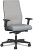 A Picture of product HON-I2MM2AFH18BT HON® Ignition® 2.0 4-Way Stretch Mid-Back Mesh Task Chair White Adjustable Lumbar Support, Cloud/Fog/White, Ships in 7-10 Bus Days