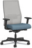 A Picture of product HON-I2MM2AFH21BT HON® Ignition® 2.0 4-Way Stretch Mid-Back Mesh Task Chair Black Adjustable Lumbar Support, Carolina/Fog/Black, Ships in 7-10 Bus Days