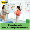 A Picture of product MMM-566 Post-it® Easel Pads Super Sticky Self-Stick Wall Pad Unruled, 20 x 23, White, Sheets/Pad, 2 Pads/Pack, Packs/Carton