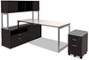 A Picture of product ALE-LSTB24GR Alera® Open Office Desk Series Adjustable O-Leg Base 47.25 to 70.78w x 23.63d 28.5h, Silver