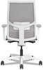 A Picture of product HON-I2MM2AFH21WX HON® Ignition® 2.0 4-Way Stretch Mid-Back Mesh Task Chair White Lumbar Support, Carolina/Fog/White, Ships in 7-10 Business Days