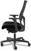 A Picture of product HON-I2MM2AMC10BT HON® Ignition® 2.0 4-Way Stretch Mid-Back Mesh Task Chair Adjustable Lumbar Support, Black Seat/Back, Base