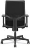 A Picture of product HON-I2MM2AMC10BT HON® Ignition® 2.0 4-Way Stretch Mid-Back Mesh Task Chair Adjustable Lumbar Support, Black Seat/Back, Base