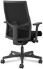 A Picture of product HON-I2MM2AMC10BT HON® Ignition® 2.0 4-Way Stretch Mid-Back Mesh Task Chair Adjustable Lumbar Support, Black Seat/Back, Base