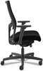 A Picture of product HON-I2MM2AMC10BT HON® Ignition® 2.0 4-Way Stretch Mid-Back Mesh Task Chair Adjustable Lumbar Support, Black Seat/Back, Base