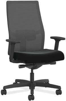 HON® Ignition® 2.0 4-Way Stretch Mid-Back Mesh Task Chair Red Adjustable Lumbar Support, Black, Ships in 7-10 Business Days