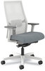 A Picture of product HON-I2MR2ARA25DX HON® Ignition® 2.0 ReActiv Mid-Back Task Chair Reactiv 17.25" to 21.75" Seat Height, Basalt Fabric White Back,Ships in 7-10 Bus Days