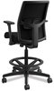 A Picture of product HON-I2S1AMBLC10T HON® Ignition® 2.0 Ilira®-Stretch Mesh Back Task Stool Supports Up to 300 lb, 23" 32" Seat Height, Black