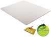 A Picture of product ALE-MAT4660CF Alera® Studded Chair Mat for Flat Pile Carpet Occasional Use 46 x 60, Rectangular, Clear