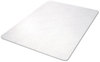 A Picture of product ALE-MAT4660HFR Alera® Non-Studded Chair Mat for Hard Floor All Day Use Floors, 46 x 60, Rectangular, Clear