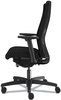 A Picture of product HON-I2UL2AC10TK HON® Ignition® 2.0 Upholstered Mid-Back Task Chair With Lumbar Supports Up to 300 lb, 17" 22" Seat Height, Black