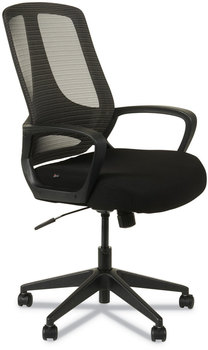 Alera® MB Series Mesh Mid-Back Office Chair Supports Up to 275 lb, 18.11" 21.65" Seat Height, Black