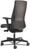 A Picture of product HON-I2UL2AU10TK HON® Ignition® 2.0 Upholstered Mid-Back Task Chair With Lumbar Supports 300 lb, 17" to 22" Seat, Black Vinyl Seat/Back, Base