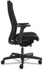 A Picture of product HON-I2UL2AU10TK HON® Ignition® 2.0 Upholstered Mid-Back Task Chair With Lumbar Supports 300 lb, 17" to 22" Seat, Black Vinyl Seat/Back, Base