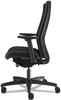 A Picture of product HON-I2UL2AU10TK HON® Ignition® 2.0 Upholstered Mid-Back Task Chair With Lumbar Supports 300 lb, 17" to 22" Seat, Black Vinyl Seat/Back, Base