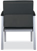 A Picture of product ALE-ML2319 Alera® metaLounge Series Mid-Back Guest Chair 24.6" x 26.96" 33.46", Black Seat, Back, Silver Base