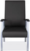 A Picture of product ALE-ML2419 Alera® metaLounge Series High-Back Guest Chair 24.6" x 26.96" 42.91", Black Seat, Back, Silver Base