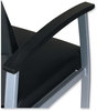 A Picture of product ALE-ML2419 Alera® metaLounge Series High-Back Guest Chair 24.6" x 26.96" 42.91", Black Seat, Back, Silver Base