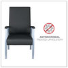 A Picture of product ALE-ML2419 Alera® metaLounge Series High-Back Guest Chair 24.6" x 26.96" 42.91", Black Seat, Back, Silver Base