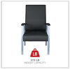 A Picture of product ALE-ML2419 Alera® metaLounge Series High-Back Guest Chair 24.6" x 26.96" 42.91", Black Seat, Back, Silver Base