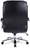 A Picture of product ALE-MS4419 Alera® Maxxis Series Big and Tall Bonded Leather Chair Big/Tall Supports 500 lb, 21.42" to 25" Seat Height, Black Seat/Back, Chrome Base