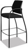 A Picture of product HON-IC108IMCU10 HON® Ignition® 2.0 Ilira®-Stretch Mesh Back Cafe Height Stool Supports Up to 300 lb, 31" High Seat, Black Seat/Back, Base