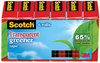 A Picture of product MMM-6126P Scotch® Transparent Greener Tape 1" Core, 0.75" x 75 ft, 6/Pack