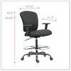 A Picture of product ALE-MT4610 Alera® Mota Series Big and Tall Stool Supports Up to 450 lb, 28.74" 32.67" Seat Height, Black