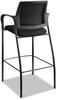 A Picture of product HON-IC108IMCU10 HON® Ignition® 2.0 Ilira®-Stretch Mesh Back Cafe Height Stool Supports Up to 300 lb, 31" High Seat, Black Seat/Back, Base