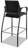 A Picture of product HON-IC108IMCU10 HON® Ignition® 2.0 Ilira®-Stretch Mesh Back Cafe Height Stool Supports Up to 300 lb, 31" High Seat, Black Seat/Back, Base