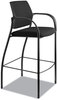 A Picture of product HON-IC108IMCU10 HON® Ignition® 2.0 Ilira®-Stretch Mesh Back Cafe Height Stool Supports Up to 300 lb, 31" High Seat, Black Seat/Back, Base