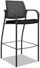 A Picture of product HON-IC108IMCU10 HON® Ignition® 2.0 Ilira®-Stretch Mesh Back Cafe Height Stool Supports Up to 300 lb, 31" High Seat, Black Seat/Back, Base