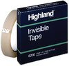 A Picture of product MMM-6200342592 Highland™ Invisible Permanent Mending Tape 3" Core, 0.75" x 72 yds, Clear