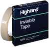 A Picture of product MMM-6200342592 Highland™ Invisible Permanent Mending Tape 3" Core, 0.75" x 72 yds, Clear