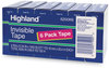 A Picture of product MMM-6200K6 Highland™ Invisible Permanent Mending Tape 1" Core, 0.75" x 83.33 ft, Clear, 6/Pack