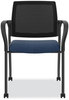 A Picture of product HON-IS107IMAPX13 HON® Ignition® Series Guest Chair with Arms 25" x 21.75" 33.5", Navy Seat, Black Back, Base, Ships in 7-10 Business Days