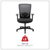 A Picture of product ALE-NV41B14 Alera® Envy Series Mesh High-Back Swivel/Tilt Chair Supports Up to 250 lb, 16.88" 21.5" Seat Height, Black