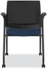 A Picture of product HON-IS107IMAPX13 HON® Ignition® Series Guest Chair with Arms 25" x 21.75" 33.5", Navy Seat, Black Back, Base, Ships in 7-10 Business Days