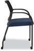 A Picture of product HON-IS107IMAPX13 HON® Ignition® Series Guest Chair with Arms 25" x 21.75" 33.5", Navy Seat, Black Back, Base, Ships in 7-10 Business Days