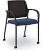 A Picture of product HON-IS107IMAPX13 HON® Ignition® Series Guest Chair with Arms 25" x 21.75" 33.5", Navy Seat, Black Back, Base, Ships in 7-10 Business Days